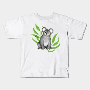 Cute Curious Koala Kids T-Shirt